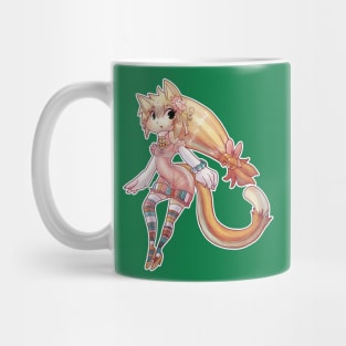 Pretty Blond Cat Girl Mug